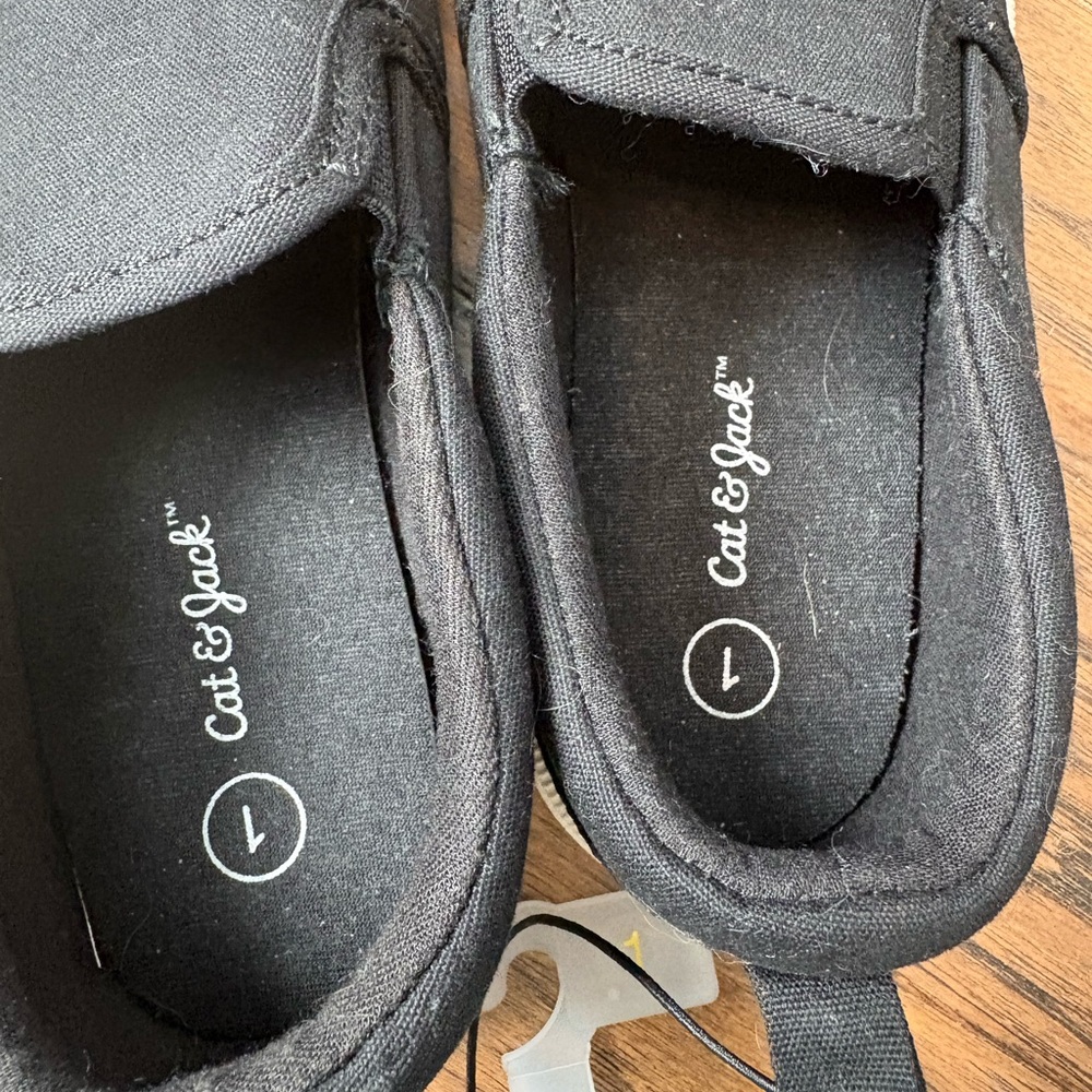 Cat & Jack Black Slip-On Canvas Sneakers for Kids - Picture 3 of 4